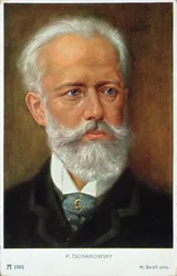 Ansichtkaart van Piotr Iljitsj Tsjaikovski (1840-93)